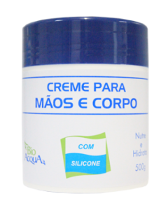 CREME P/ MAOS E CORPO C/ SILICONE 500G 168 BIO ACQUA