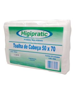 TOALHA DESCARTAVEL 50x70 PCT C/20 UN 4060 HIGIPRATIC