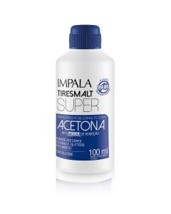 REMOVEDOR DE ESMALTE COM ACETONA NOVO TIRESMALT SUPER 100ml 00001003 IMPALA