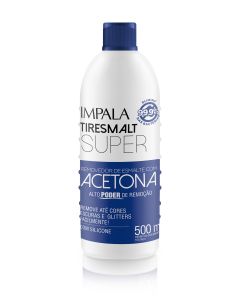 REMOVEDOR DE ESMALTE COM ACETONA NOVO TIRESMALT SUPER 500ml 00001009 IMPALA